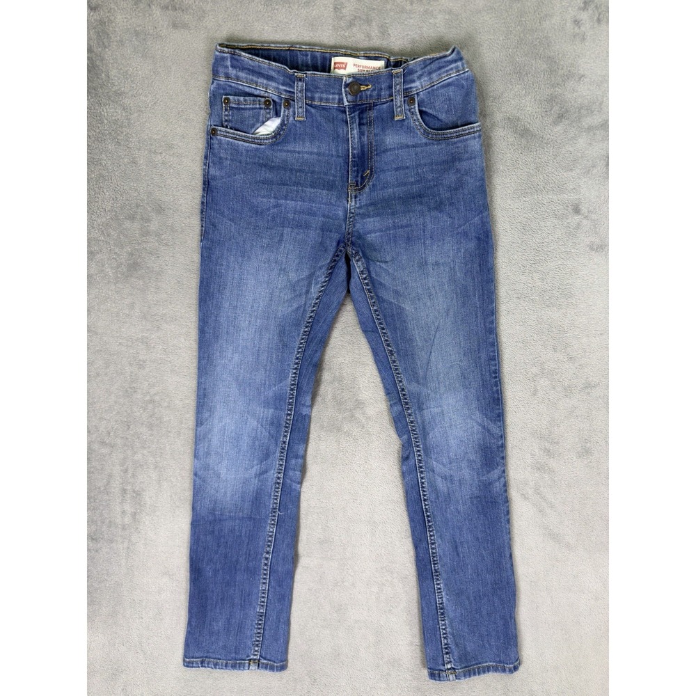 Levis Jeans Boys 14 (27x29) Blue Medium Wash Denim 511 Performance Slim Straight